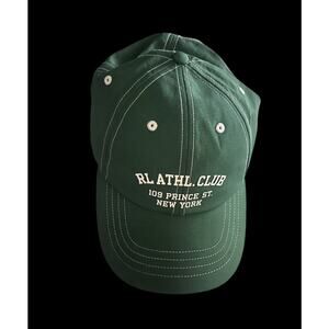 Nwt POLO RALPH LAUREN RIPSTOP BALL CAP Green 109 Prince St New York